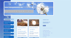 Desktop Screenshot of osteopathenliste.net
